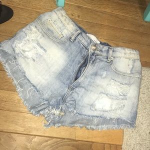 Garage denim shorts
